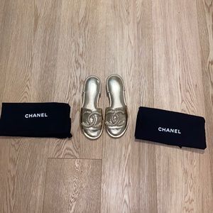 Barely ever worn in perfect condition Chanel sandals